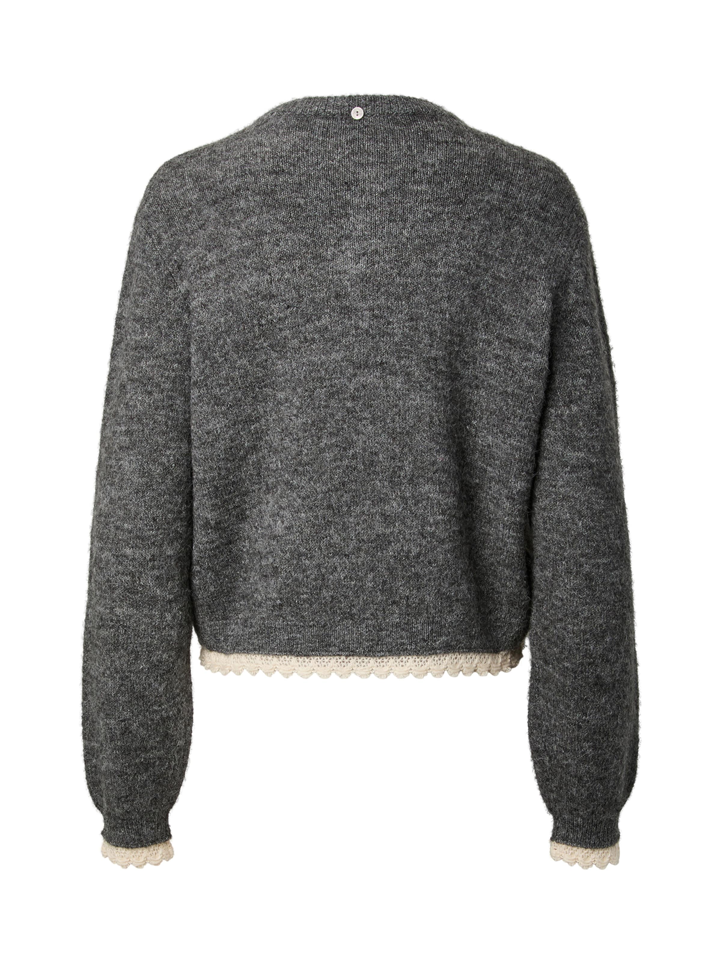 YAS Strickjacke 'YASMILLIE' in Grau