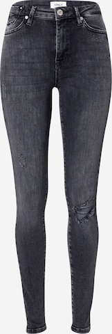 ONLY Skinny Jeans 'REA' in Zwart: voorkant