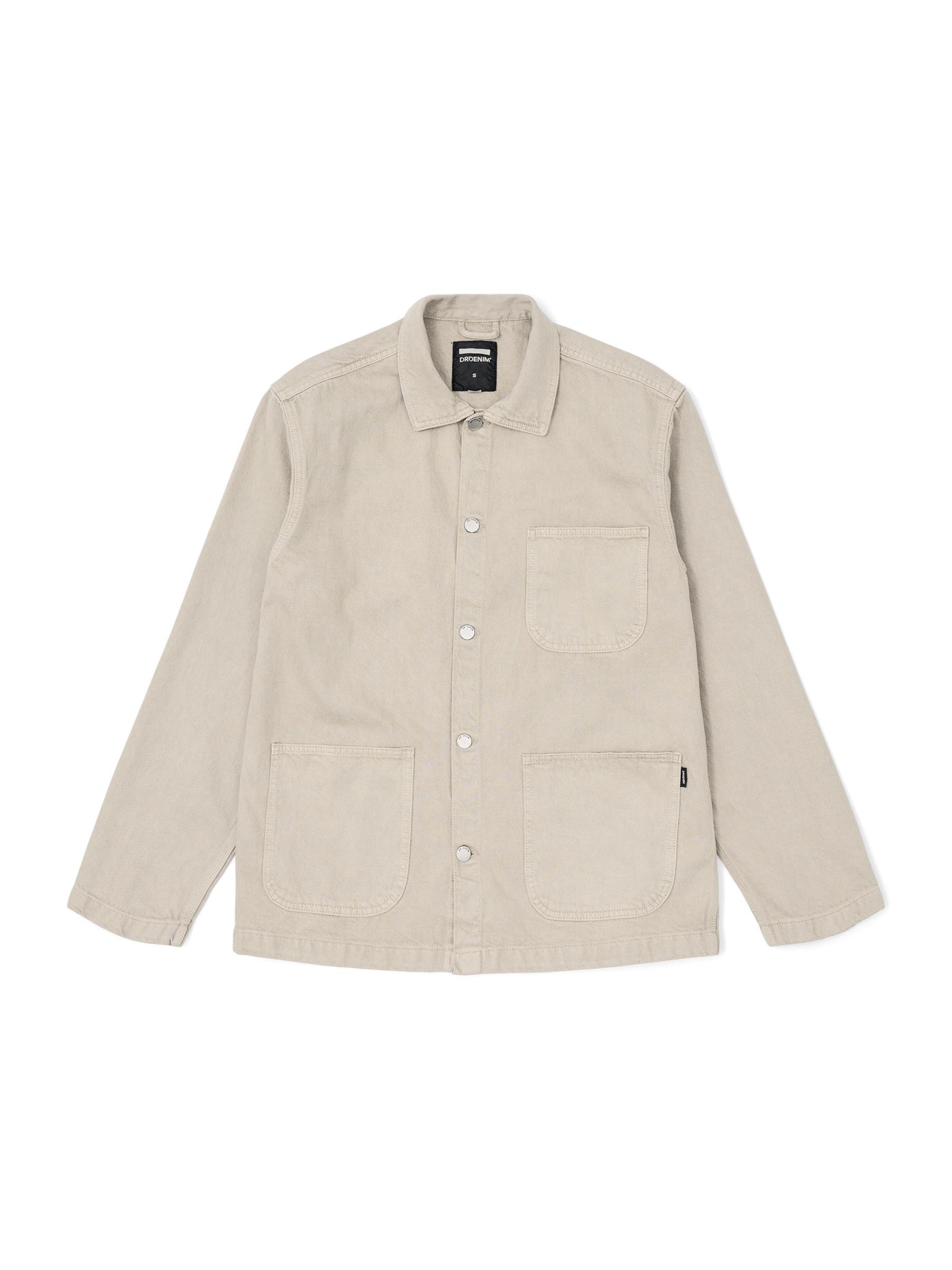 Dr. Denim Tussenjas 'Devon Worker Jacket' in Grijs: voorkant