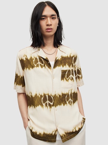 AllSaints Comfort Fit Hemd in Weiß: Vorderseite
