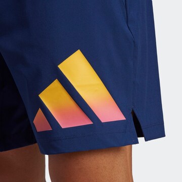 ADIDAS PERFORMANCE Regular Trainingsshorts 'Train Icons 3-Stripes ' in Blau