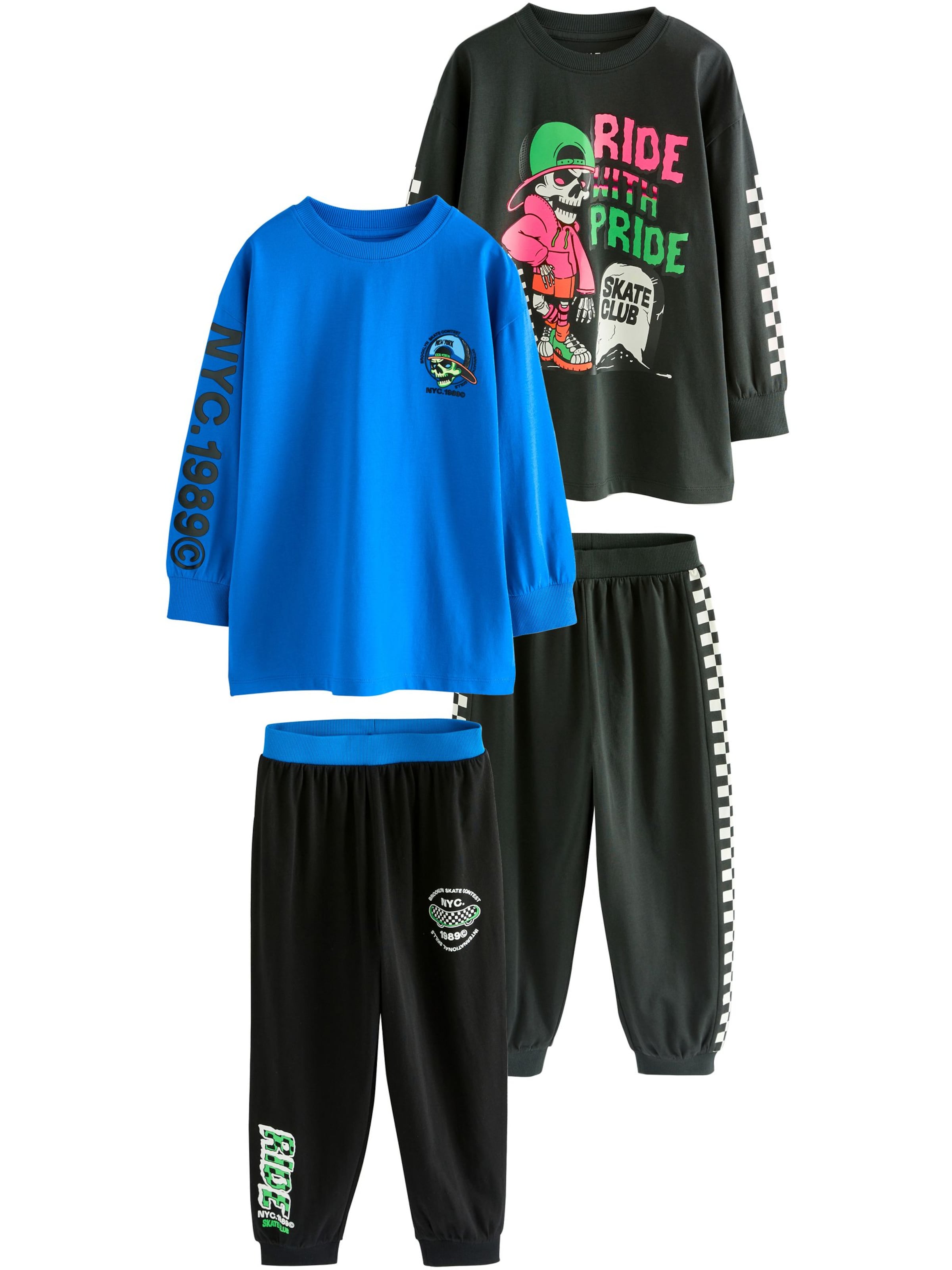 Next Πιτζάμα σε μπλε: μπροστά