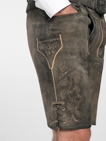 SPIETH & WENSKY Regular Trachtenhose in Braun