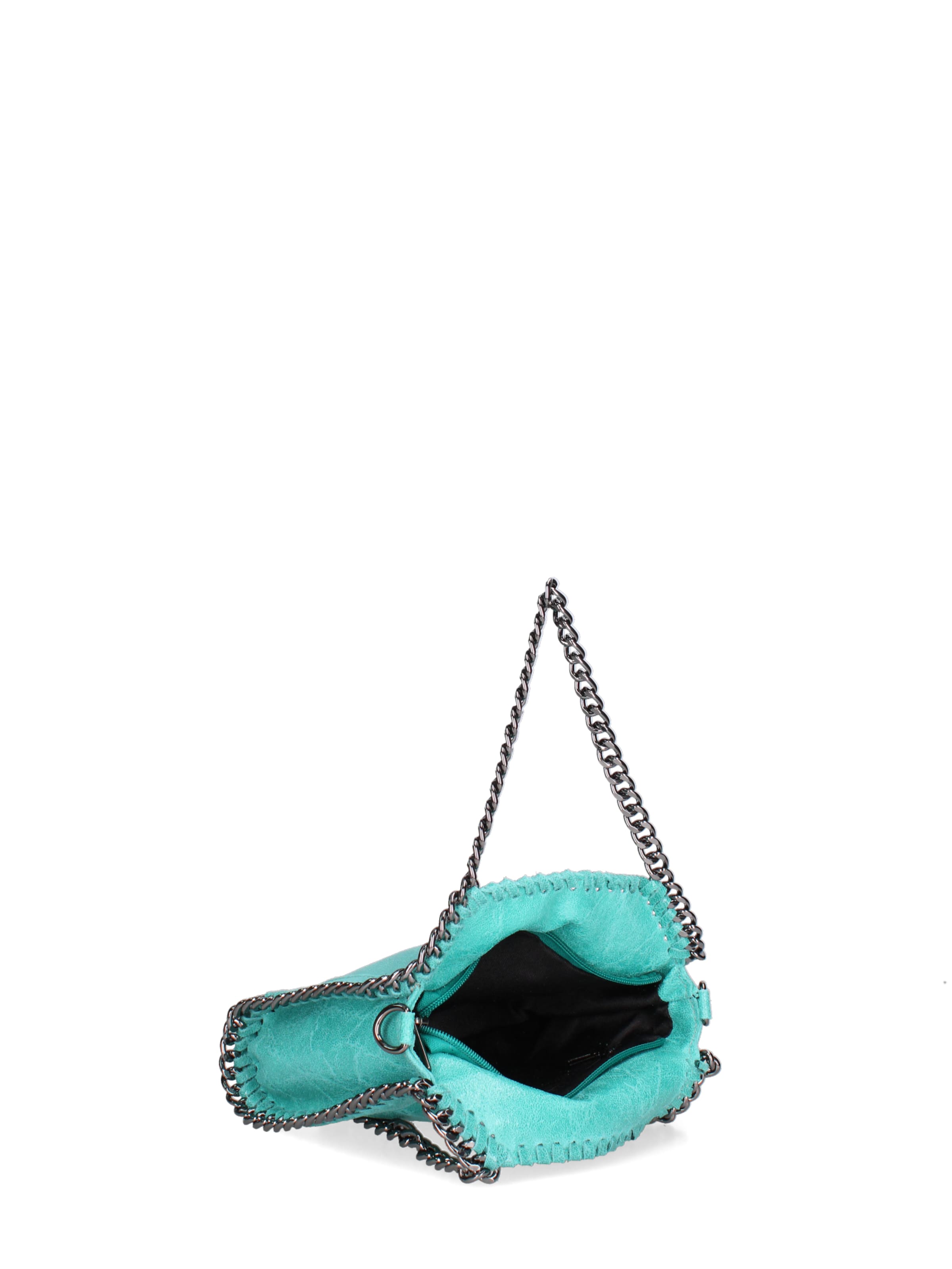 Borsa a mano 'Borsa a mano donna pelle scamosciata stampata con zip - Zefira Chic' di Gave Lux in blu