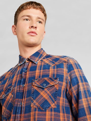 LTB Regular fit Button Up Shirt 'Rohan' in Blue