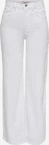 Wide leg Jeans 'ONLJUICY HW WIDE LEG DNM REA NOOS 15288219' di ONLY in bianco: frontale