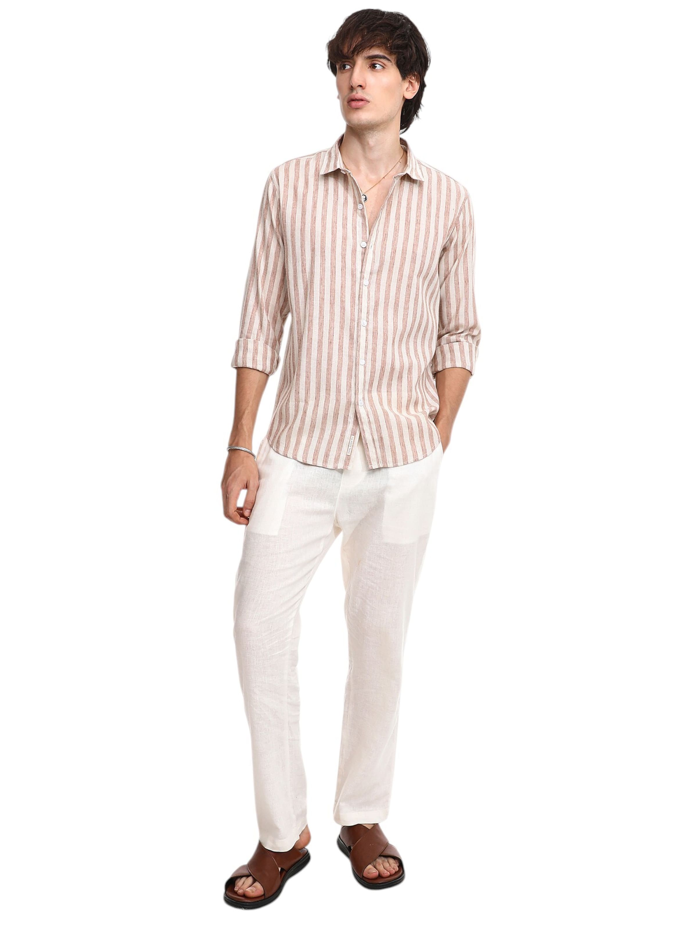 Campus Sutra Tavaline suurus Triiksärk 'Win', värv pruun