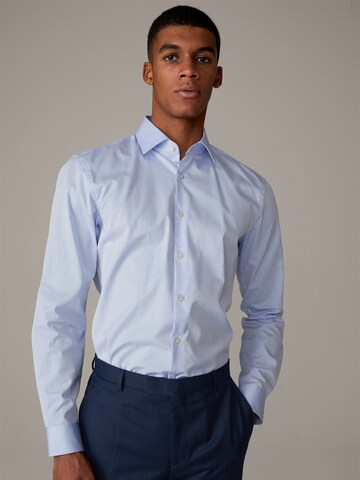 STRELLSON Slim fit Zakelijk overhemd 'Santos' in Blauw: voorkant