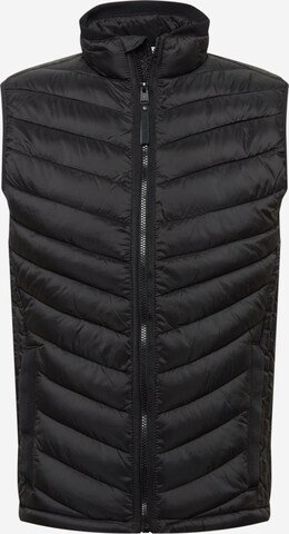 Gilet TOM TAILOR en noir : devant