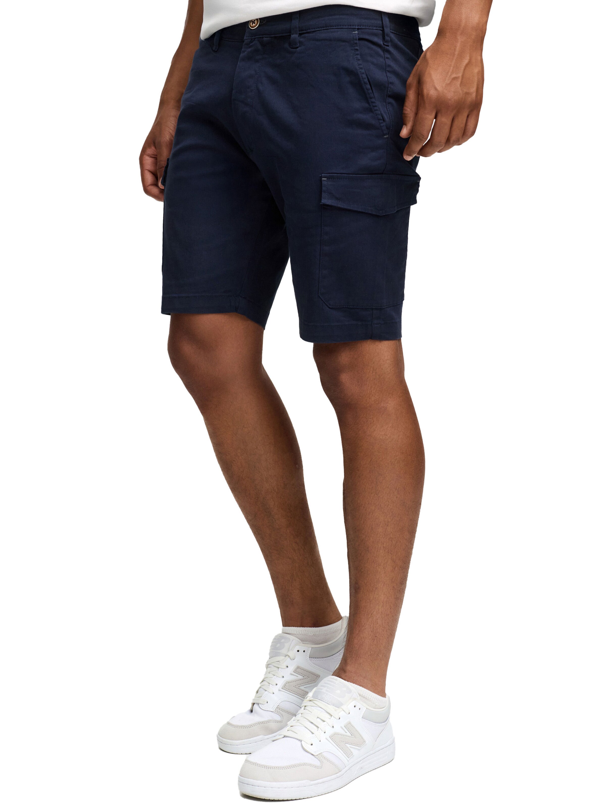 INDICODE Regular Cargo Pants 'Indicode Laulax' in Blue