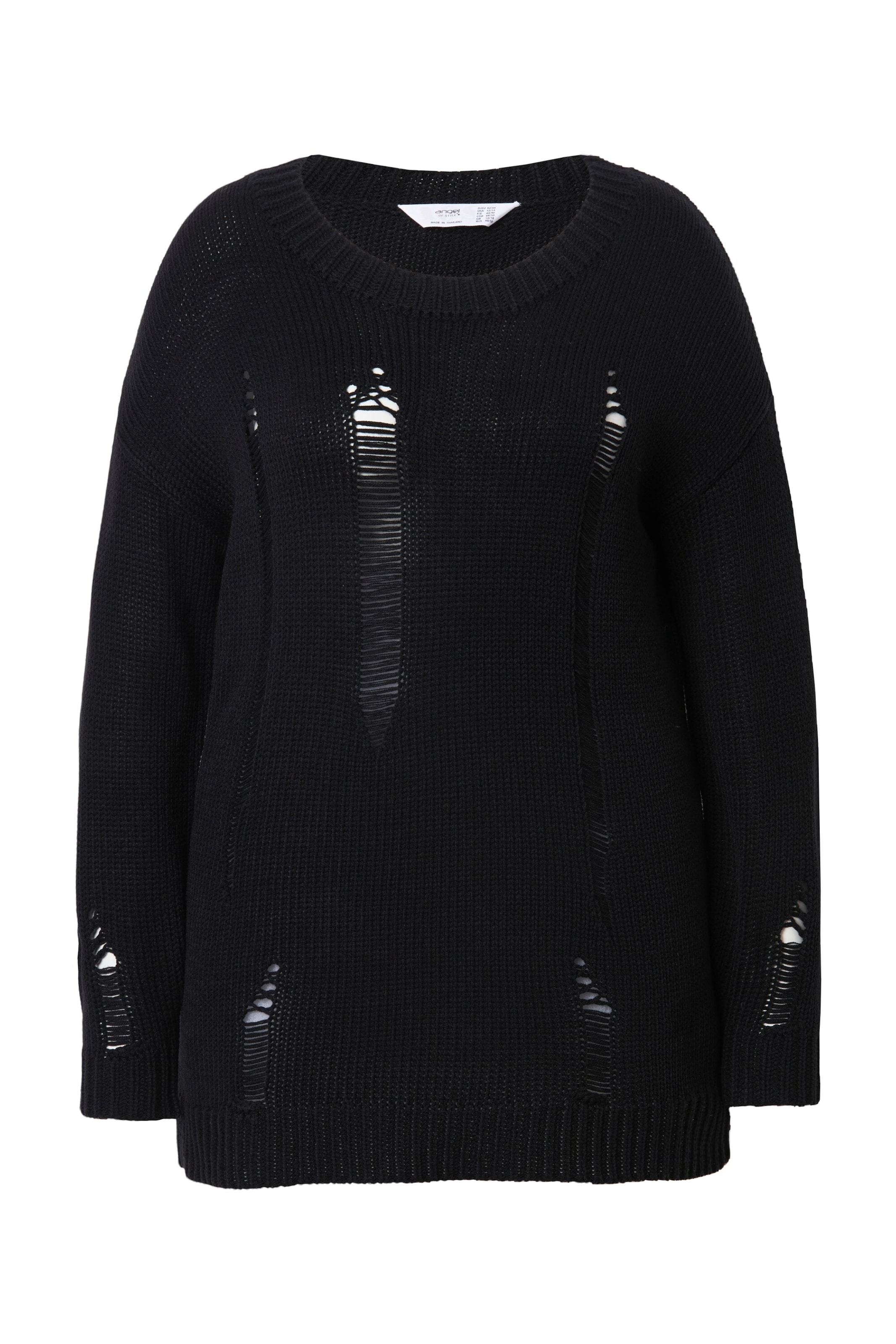 Angel of Style Sweater in Black: front