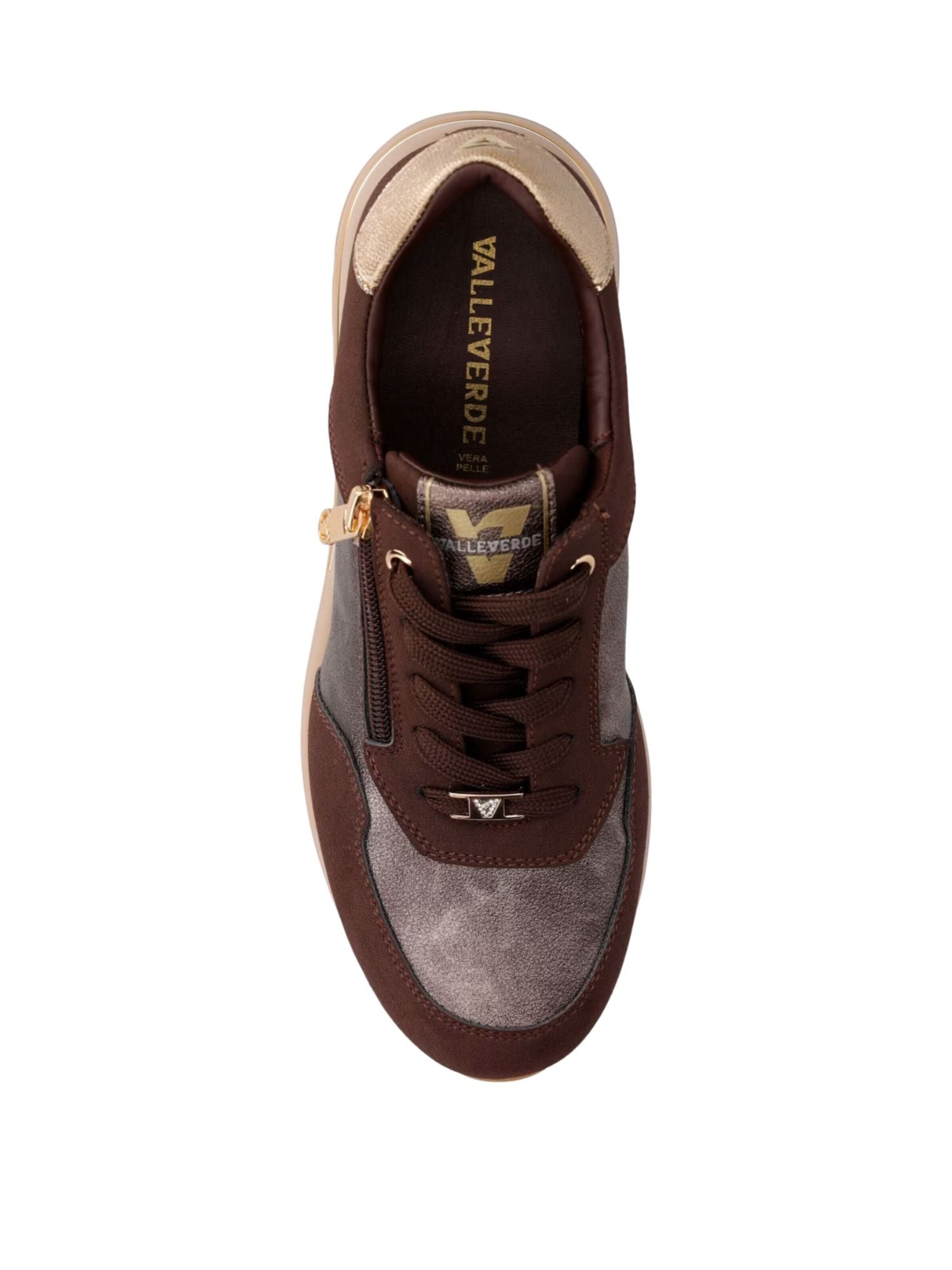 Sneaker bassa 'Valleverde Sneakers Metal' di Valleverde in marrone