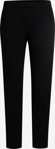 Coupe slim Pantalon à plis 'Tobaluka10' BOSS en noir : devant