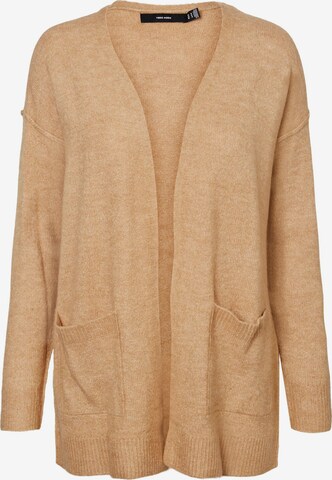 VERO MODA Knit Cardigan 'LUCI' in Brown: front