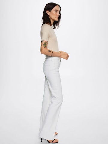 MANGO Regular Jeans 'Elle' in Weiß