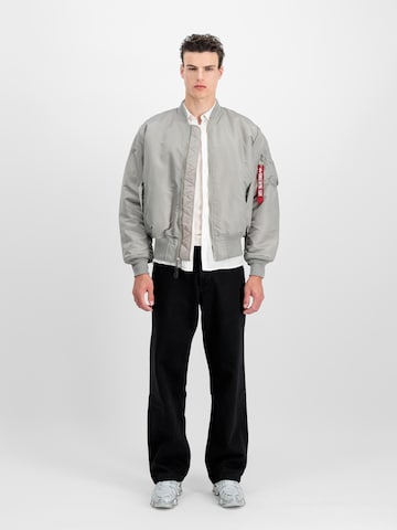ALPHA INDUSTRIES Vinterjakke 'MA-1 Heritage' i sølv: forside