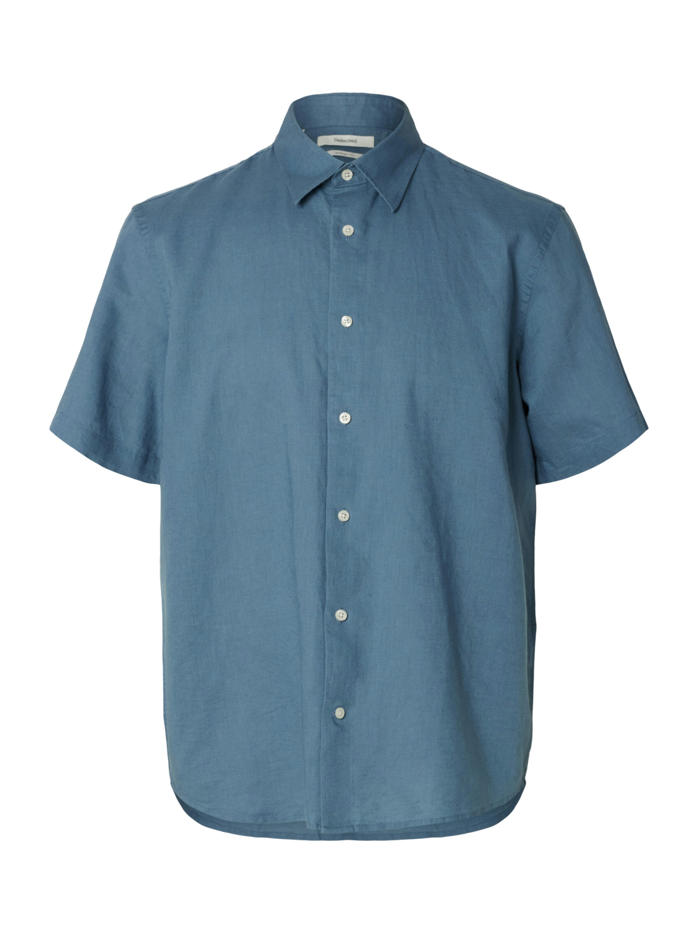 Coupe regular Chemise 'SLHCLAY' SELECTED en bleu : devant