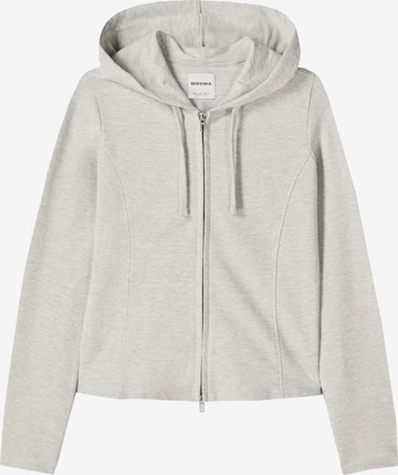 Veste de survêtement Bershka en gris : devant