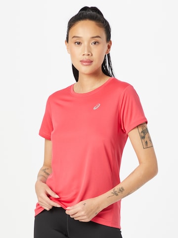 Tricou funcțional de la ASICS pe roz: față