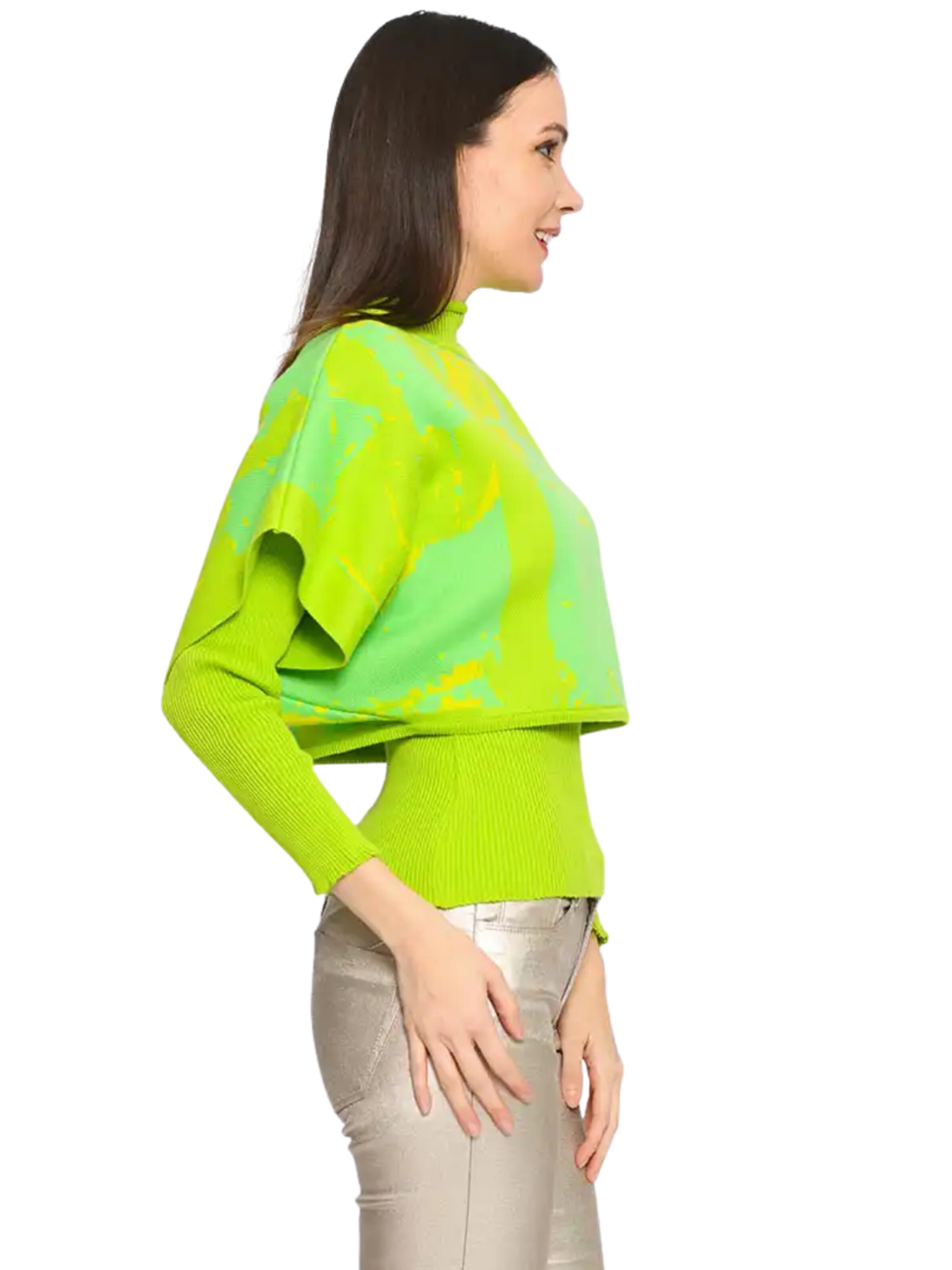 Csillag Zsuzsi - Top 'Rome Sleeve' en verde