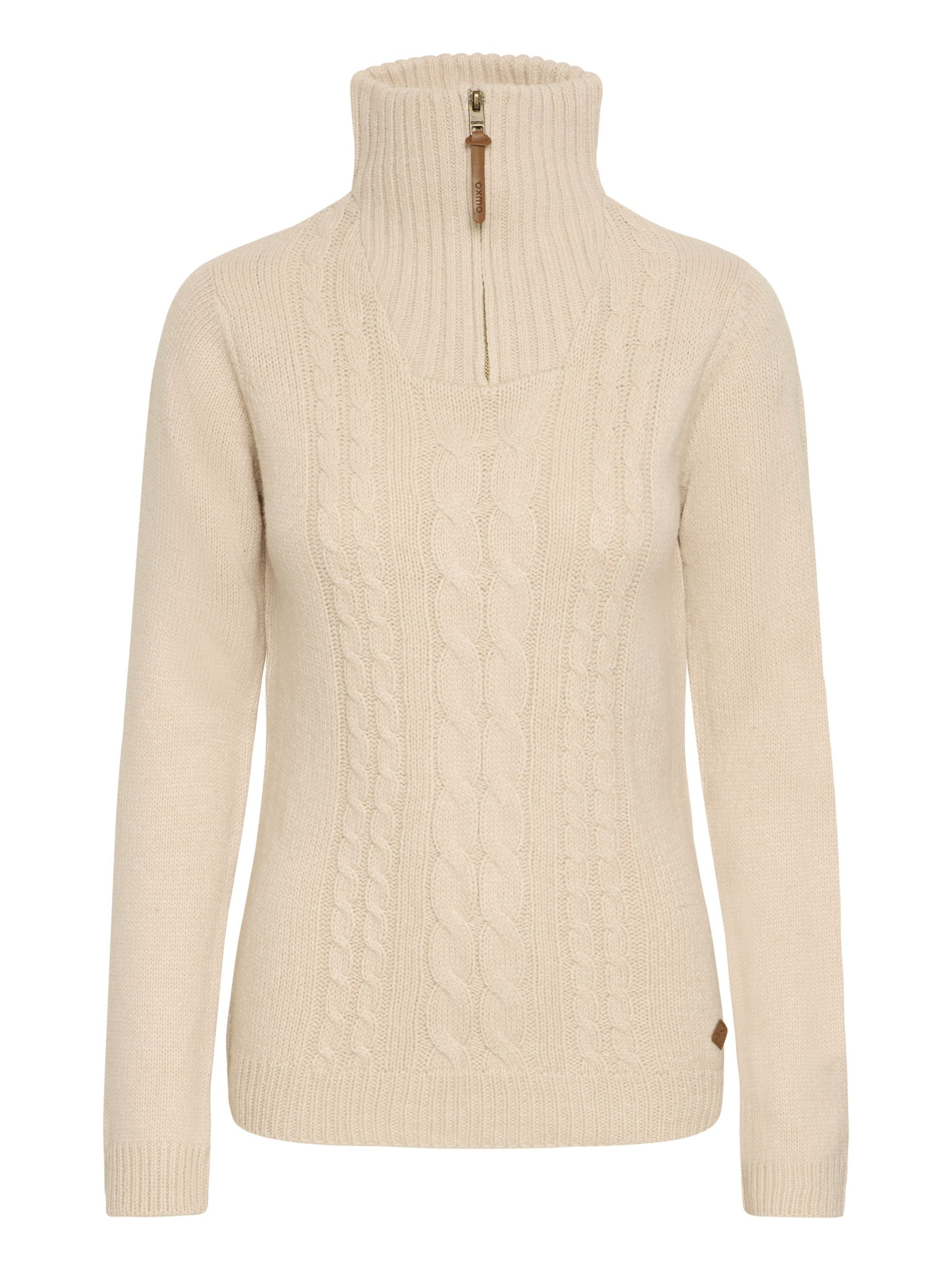 Oxmo Sweater 'Carry ' in Beige: front