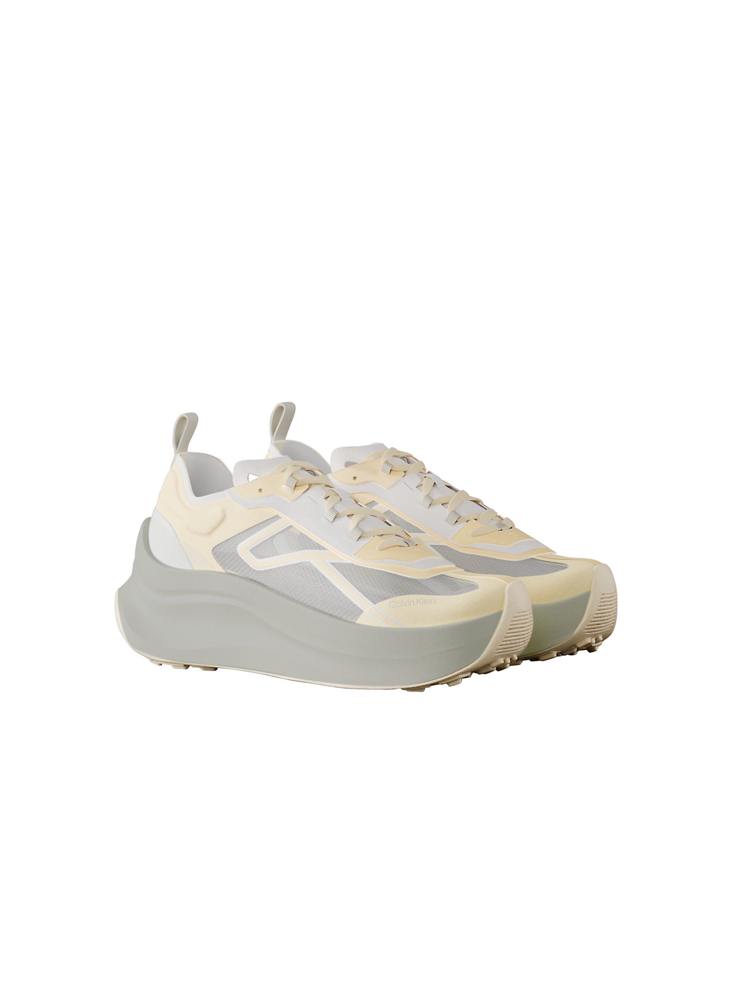 Calvin Klein Platform trainers in Beige