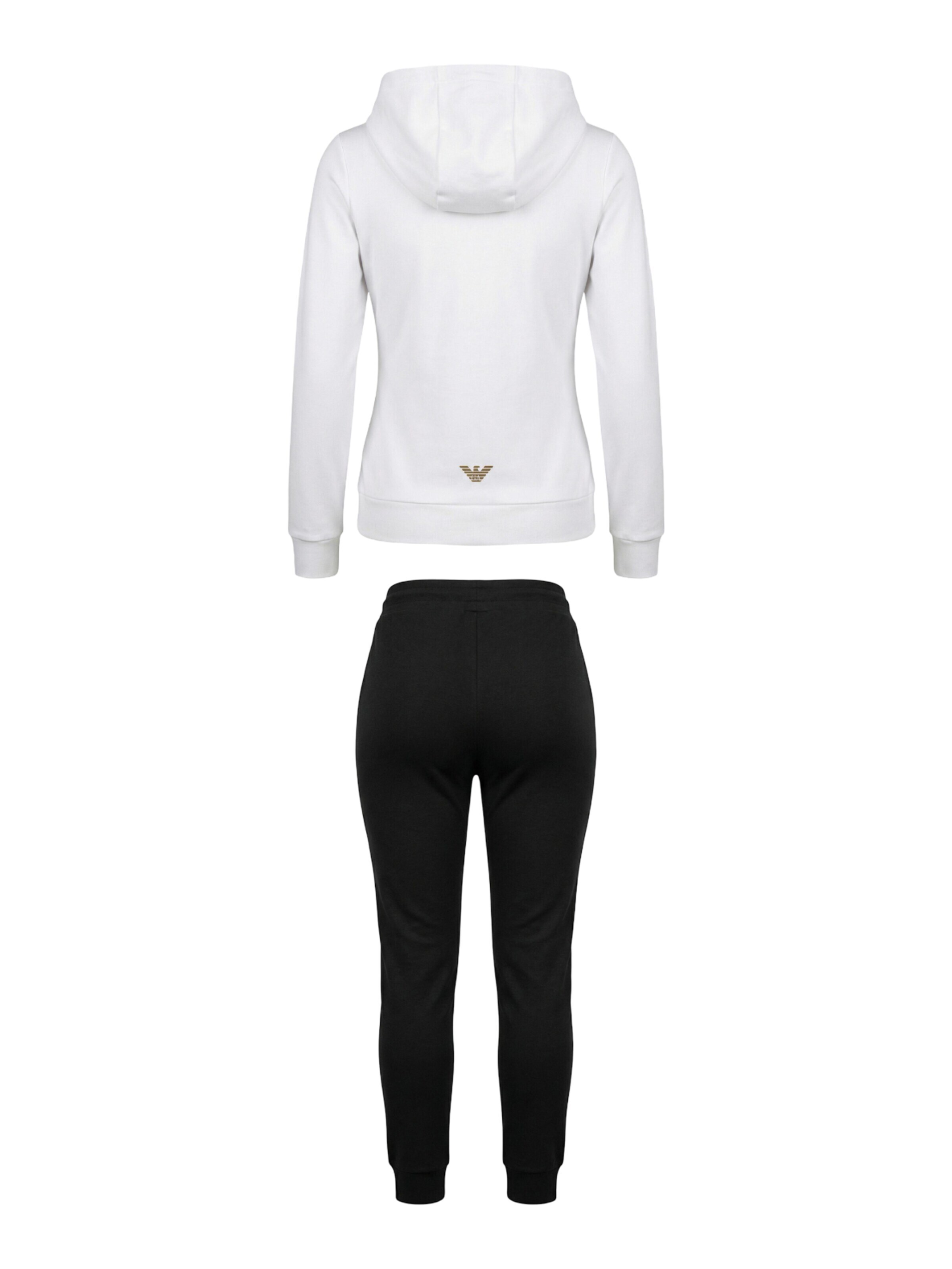 EA7 Emporio Armani - Slimfit Pantalón deportivo '8NTV51 TJ9RZ' en blanco