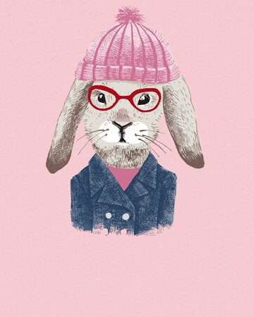 watabout.kids Shirt 'Hase' in Roze
