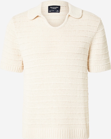 Abercrombie & FitchPulover 'May4 Rafia Breedy' - bež boja: prednji dio