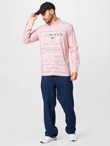 Tommy Remixed Regular fit Skjorta i rosa