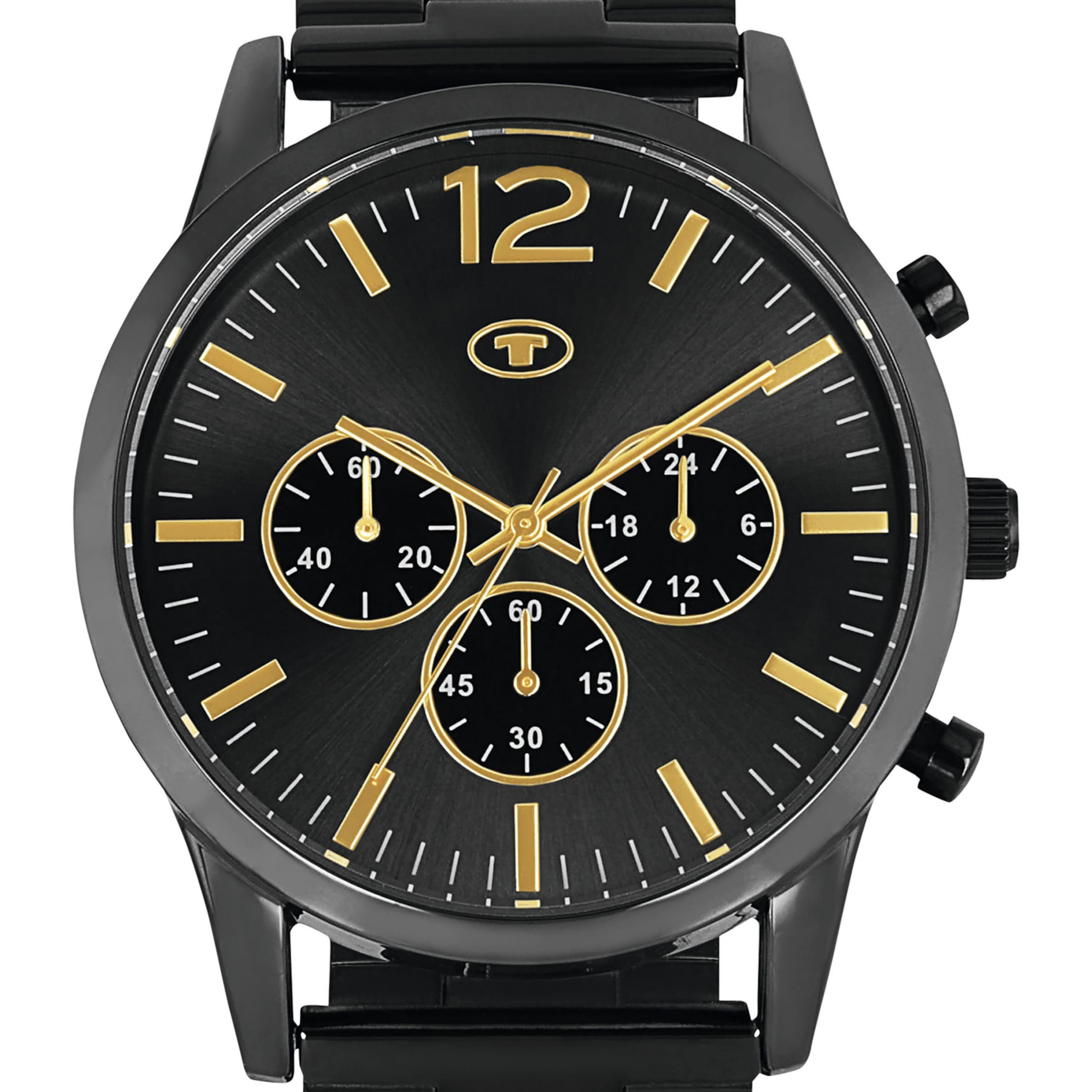 TOM TAILOR Uhr in Schwarz