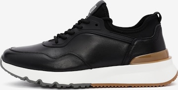 Derimod Platform trainers in Black: front