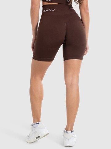 Skinny Pantalon de sport 'Azura' Smilodox en marron