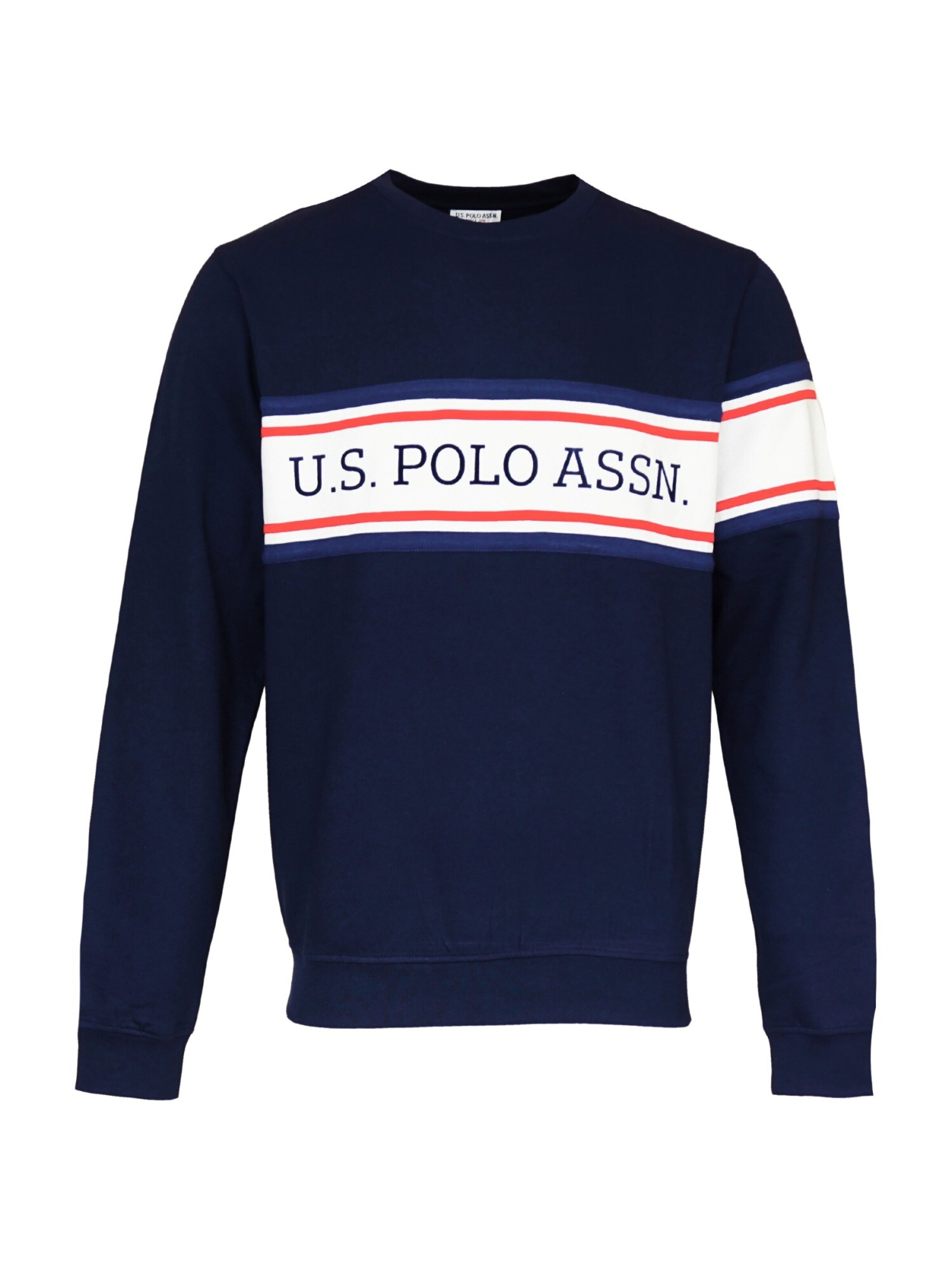 US Polo Pullover in Blau: Vorderseite