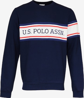 US Polo Pullover in Blau: Vorderseite