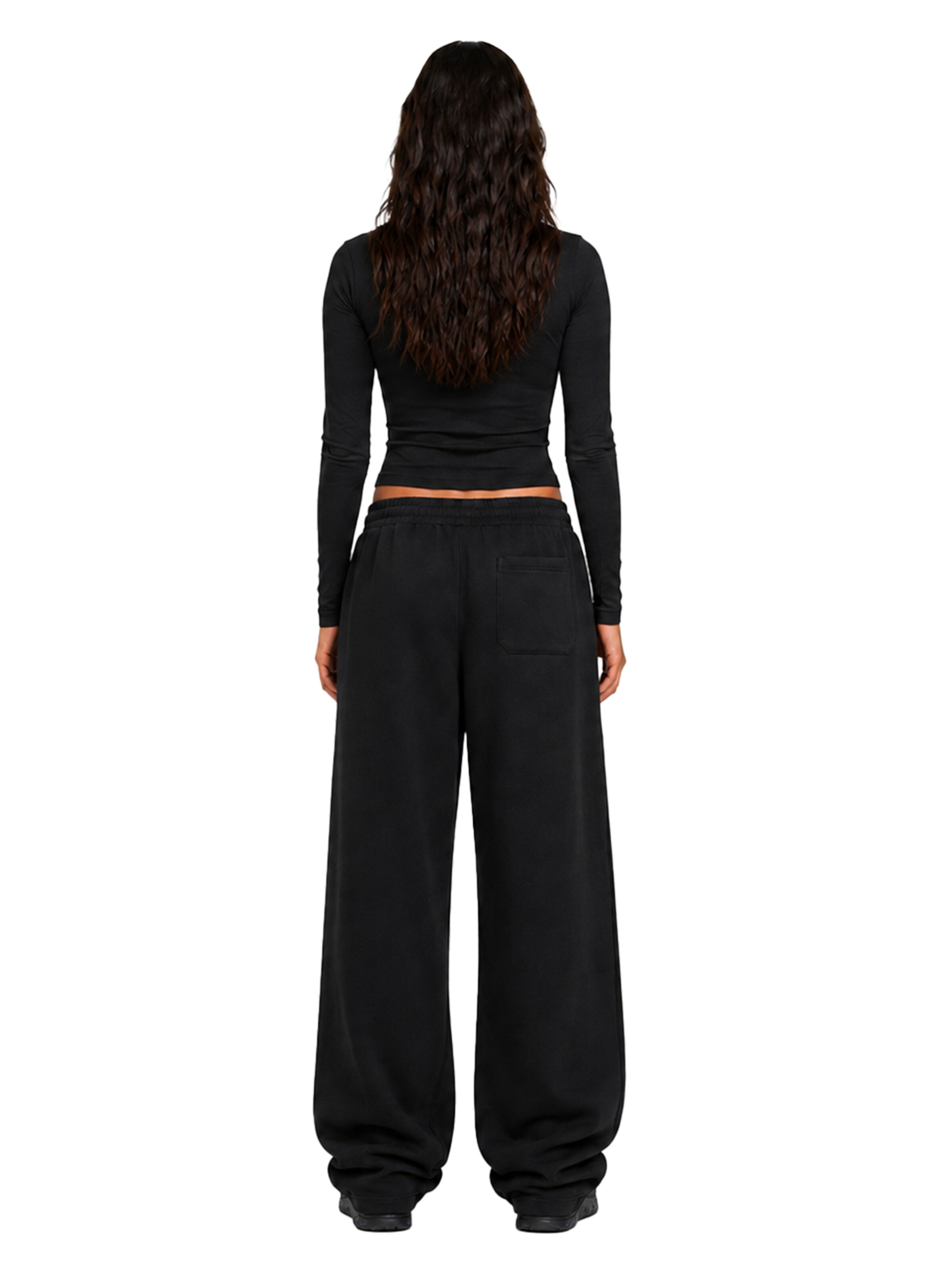 4thD Loosefit Sportbroek 'Sweatpant - Black' in Zwart
