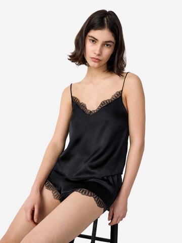 ETAM Slaapshirt 'SOFTY' in Zwart: voorkant