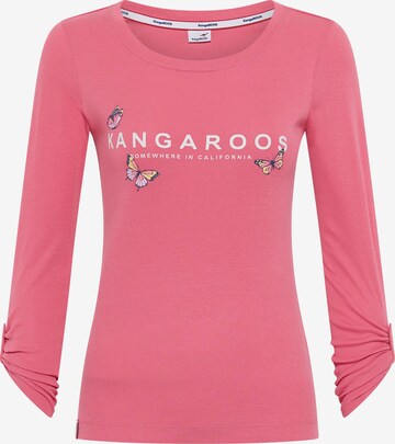 KangaROOS Shirt in Pink: front