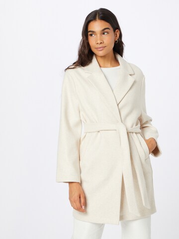 Pimkie Between-Seasons Coat in White: front