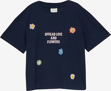 T-Shirt s.Oliver en bleu : devant