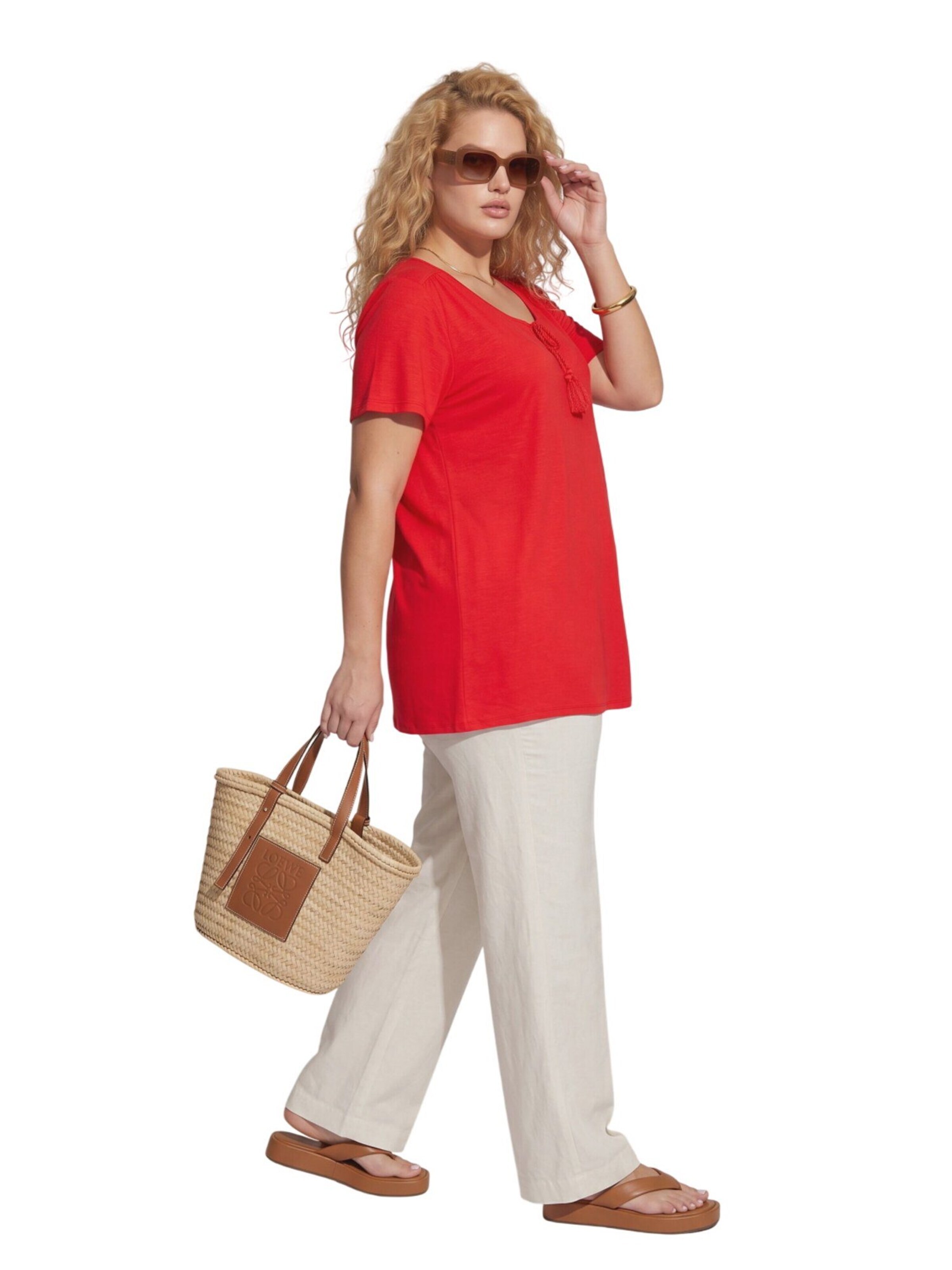 Shape Of You Blouse in Red