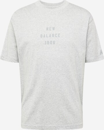 new balance Shirt 'Essentials' in Grijs: voorkant