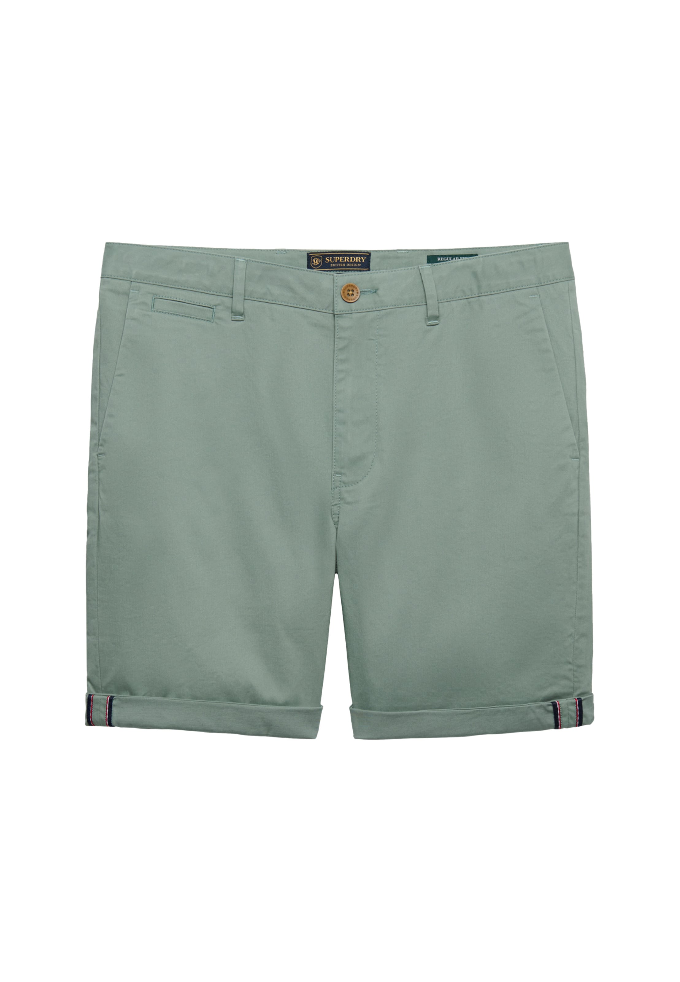 Superdry & Co Chino in Groen: voorkant