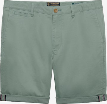 Superdry & Co Chino in Groen: voorkant