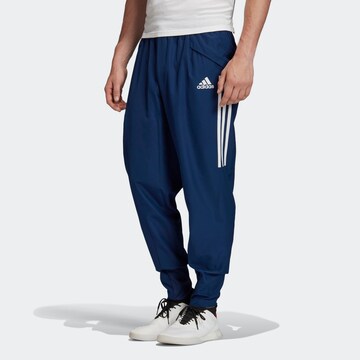 ADIDAS PERFORMANCE Tapered Workout Pants 'Condivo 20' in Blue: front