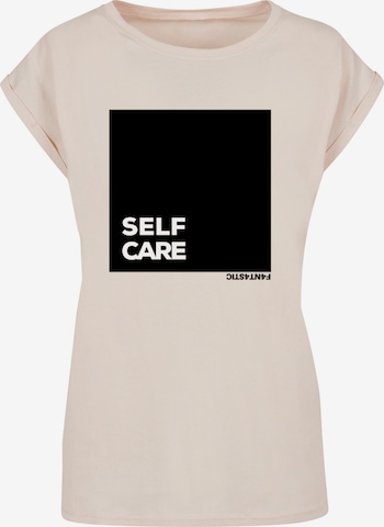 F4NT4STIC Shirt 'SELF CARE' in Beige: predná strana