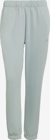 ADIDAS PERFORMANCE - Calças de desporto 'Essentials' em verde: frente