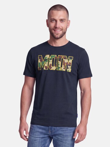 salzhaut T-Shirt 'Diek - Moin' in Blau: Vorderseite