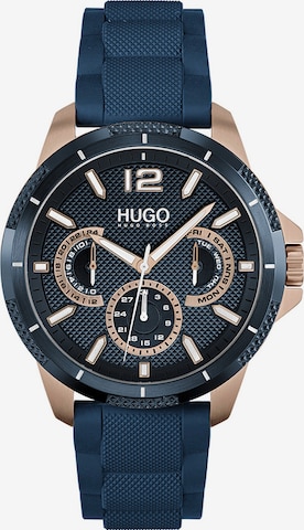 HUGO - Reloj analógico en azul: frente