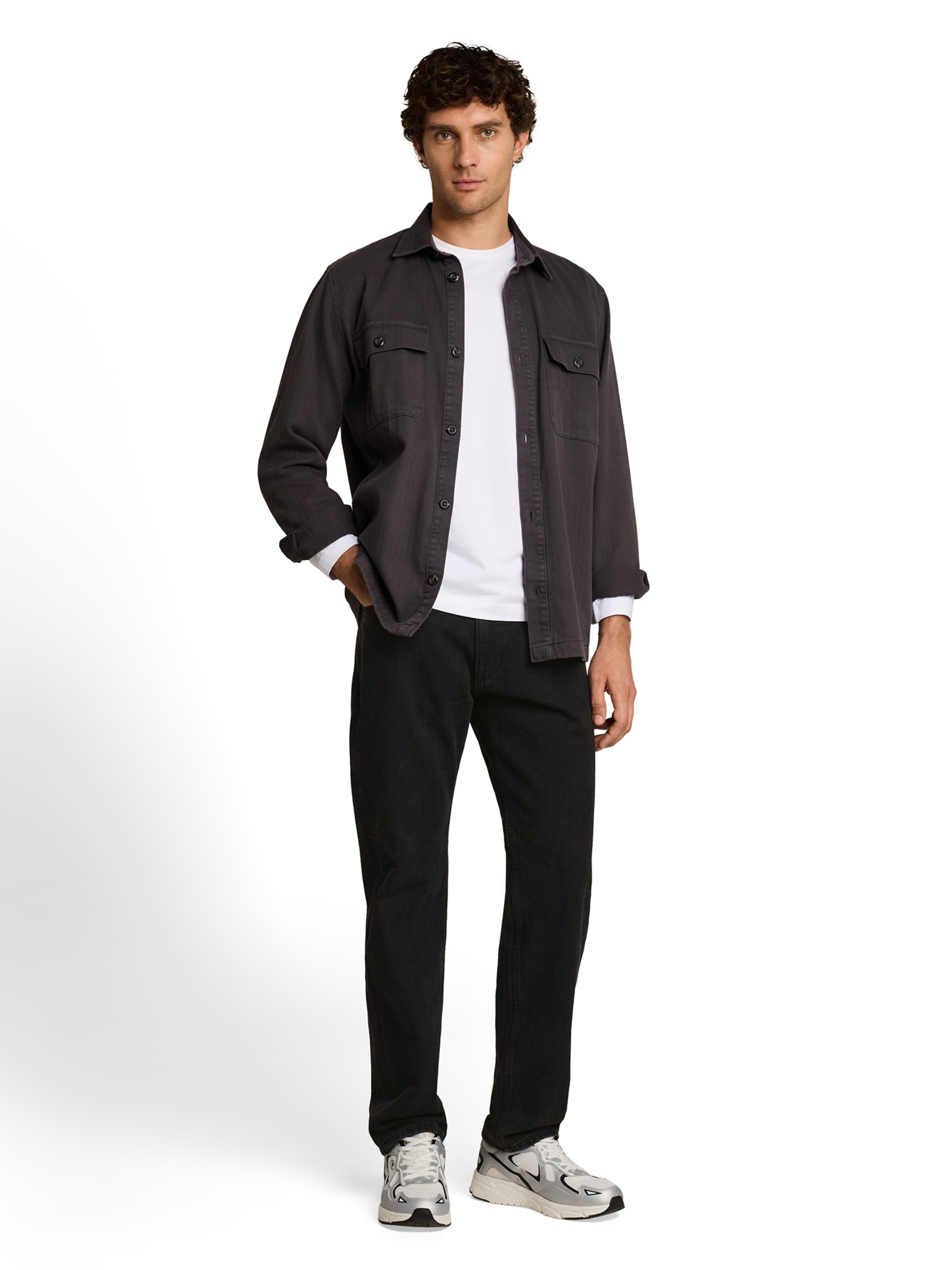 TOM TAILOR DENIM Обычный Джинсы 'WAYLEN' в Черный